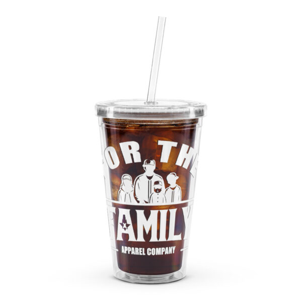 FOR THE FAMILY Clear plastic tumbler - Image 2